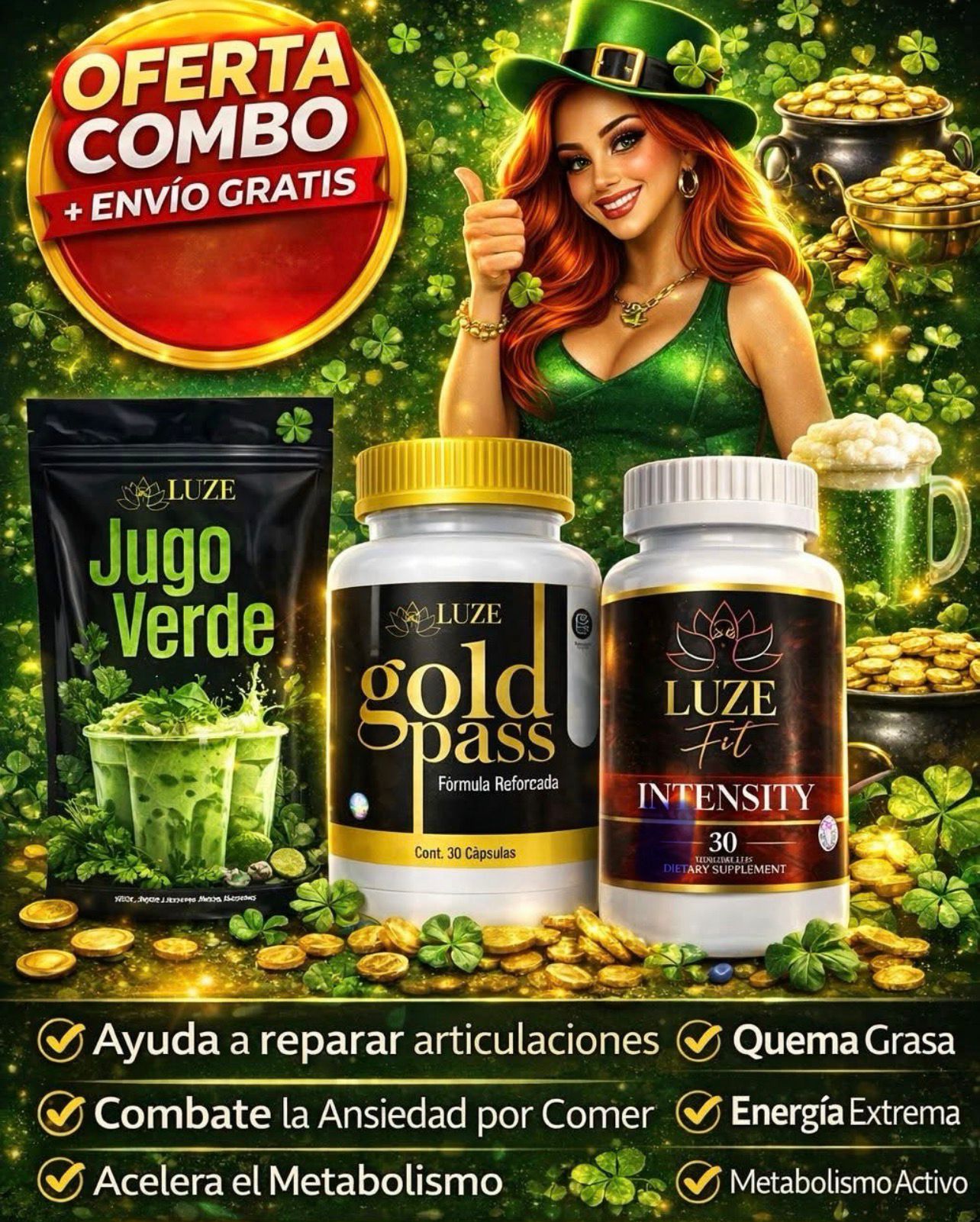 Combo verde gold